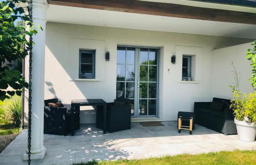 Bel Air Studios-Terrasse couverte-Jardinet-Vue Pont de Normandie-Parking privé - Foto 45