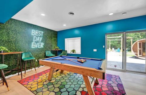 Sleeps 14 Pool Hot Tub Sauna Pickleball Arcade - Foto 44