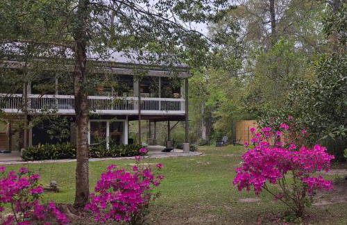 Glass House retreat on scenic Bogue Falaya river - Foto 1
