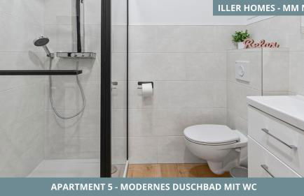 Iller Homes Memmingen - Moderne Fewos mit Terrasse für bis zu 7 Pers mit Parkplätzen - Foto 27