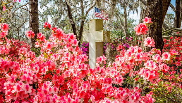 Croce nel cimitero di Bonaventure