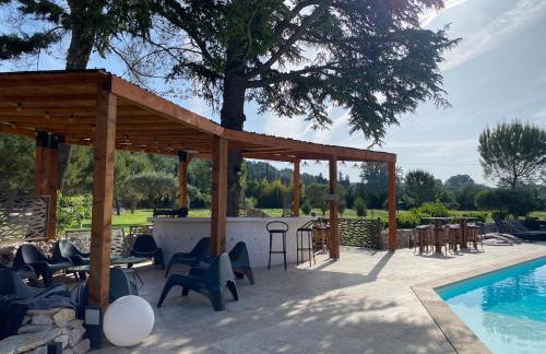 Villa Soleil Piscine Jacuzzi Pétanque Espace bbq billard et salons extérieurs - Foto 63