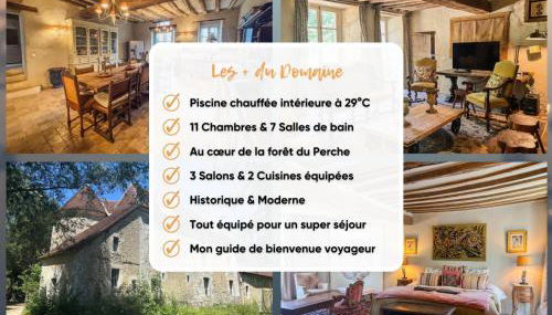 Manoir XV et Grange avec Piscine chauffée privée - Foto 3