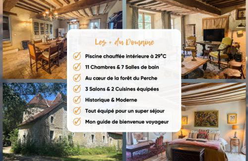 Manoir XV et Grange avec Piscine chauffée privée - Foto 3