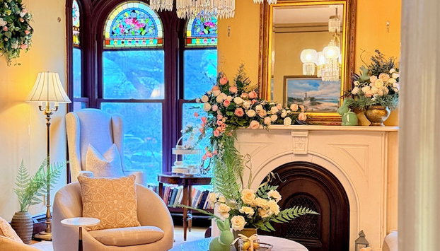 The Underwood-Hale House - Foto 3, Sitzecke in der Lobby