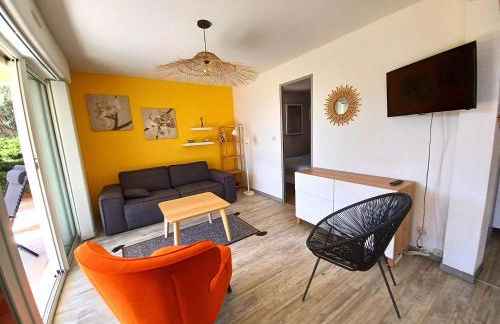 Plain-pied Jardin 6 personnes Clim Vue Mer Parking Wifi Terrasse Piscine dans la résidence - Foto 7