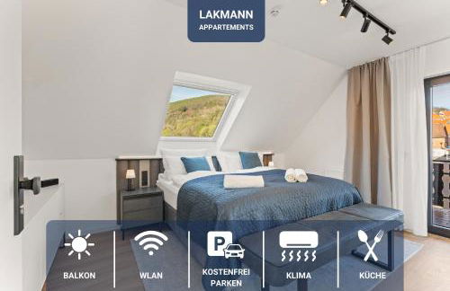 1-2 Personen - Parkplatz - Fahrradgarage - Zentrum - Küche - Balkon - WLAN - Klima - Foto 1