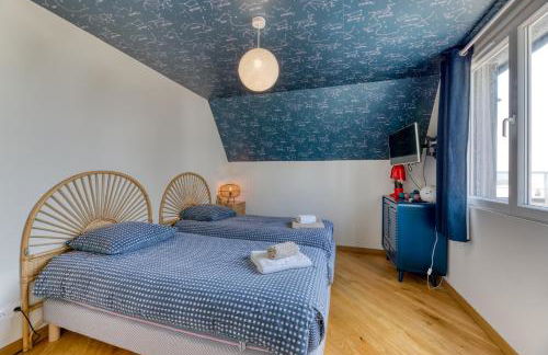 Le Poséidon - gîte exceptionnel face à la mer avec spa, terrasse, 4 chambres - Foto 65