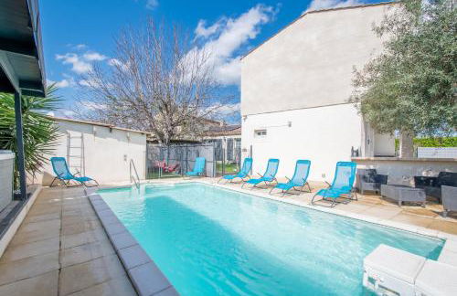 GuestHouse La Costière - logements indépendants - espace piscine jacuzzi - Foto 35