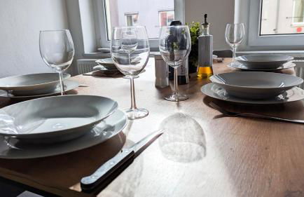 Sali-Homes Boarding Haus Monteur-Wohnungen Balkon Vollküche Autobahnähe - Photo 12