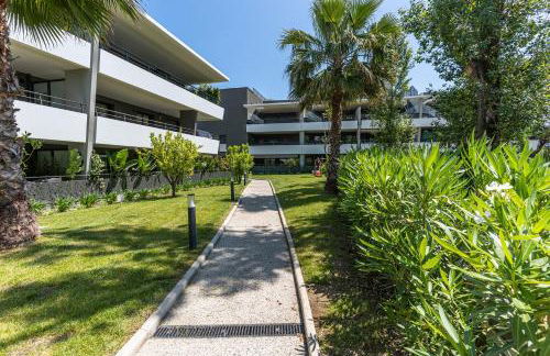 Appartement climatisé les pieds dans l'eau pour 6 personnes avec 1 suite parentale, 1 chambre double et 1 mini chambre Piscine sur le toit clim garage - Foto 70