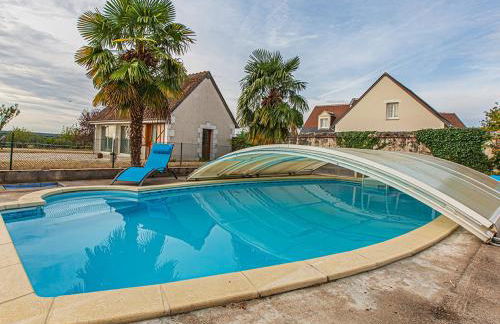 Gîte 4 chambres avec piscine couverte et jardin proche des châteaux de la Loire - FR-1-491-370 - Foto 2