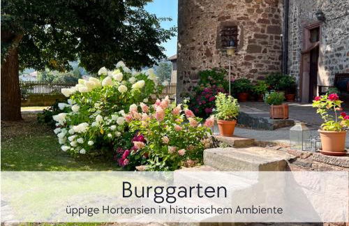 Amalias Burgwohnung - stilvolles Apartment mit Aufzug & Garten in der Hinterburg Schlitz - 2 Schlafzimmer, Parkplatz, Historisches Flair für Paare & Ruhesuchende - Foto 37