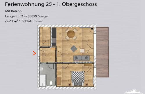 Auszeit-im-Harz Haus 5 Wohnung 25 - Foto 5