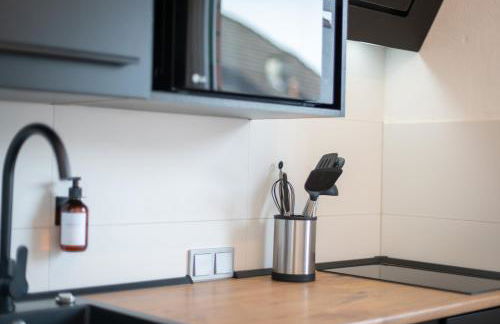 BLU APARTMENT -modern interior design in city centre- close to HBF & Uni - Foto 23