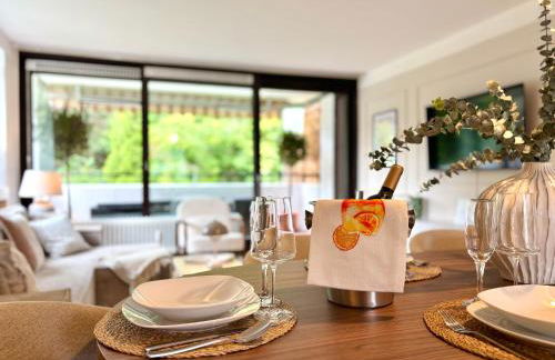 HyggeLiving - DELUXE - 90qm - Balkon - Gartenblick - 55 Zoll TV - Boxspringbetten - Hunde - Kinder - Fahrradkeller - Foto 7