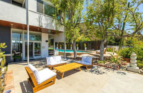 Hilltop Designer Midcentury Modern 4BR Pool HotTub - Foto 46