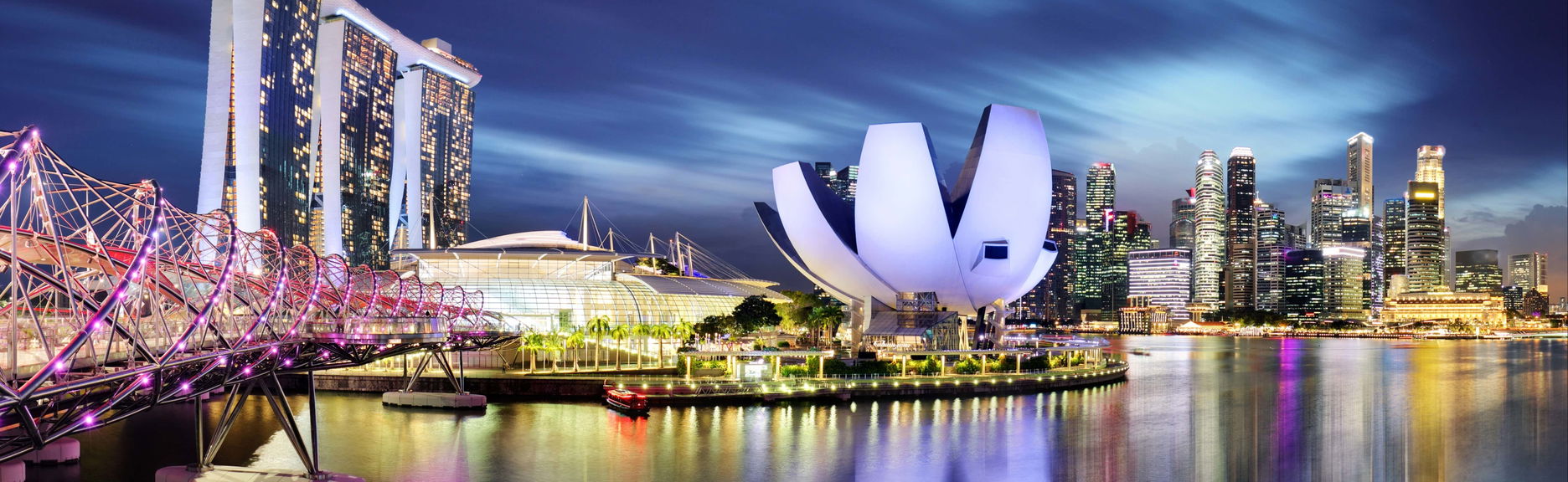 Visita serale di Marina Bay