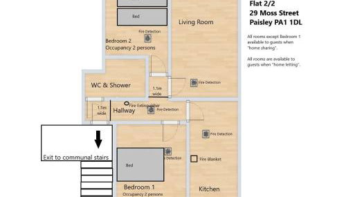 Paisley Pad Glasgow Gateway second floor flat - Foto 5