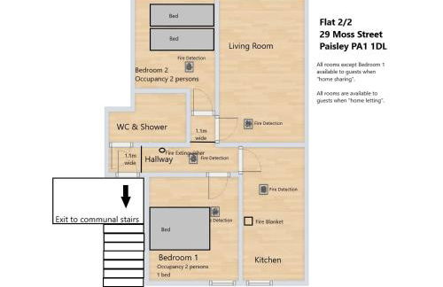 Paisley Pad Glasgow Gateway second floor flat - Foto 5