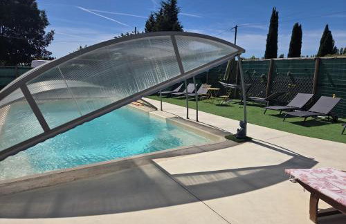 Appart'Estel 2 pers en campagne avec terrasse et accès piscine - Foto 11