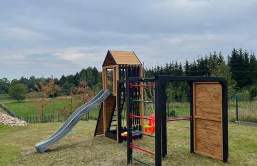 Rumiane pola - stodoła na Mazurach z widokiem na jezioro - Foto 61