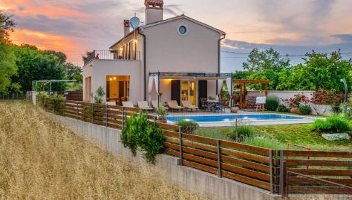 Beautiful Villa Cicibella with pool in Barban - Foto 2, sunbed