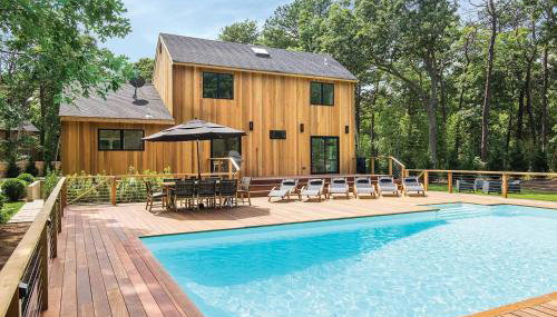 Villa Direen Modern East Hampton Villa - Foto 3, Garden, sunbed, Garden view