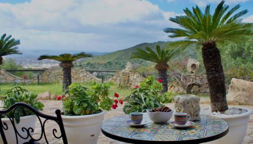 Villa con Splendido Giardino e Vista Mare a Osseddu - Olbia - Photo 4, Garden, Garden view