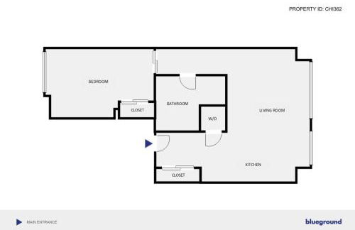 River N 1BR w Gym Pool nr L stop Beach CHI-362 - Foto 15