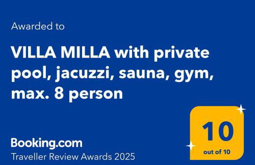 VILLA MILLA with private pool, jacuzzi, sauna, gym, max. 8 person - Photo 47
