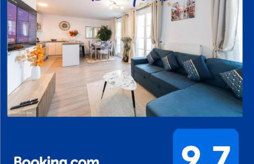 Le Cartier Appt F3, 7mn Disneyland, Parking,Terrace - Foto 14