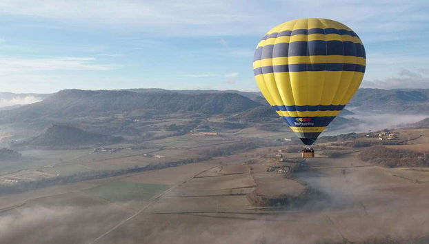 Panorámica del paseo en globo