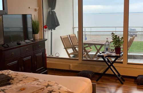 Studio mit Meerblick und großer Loggia - Direktzugang zur Nordsee - Foto 9