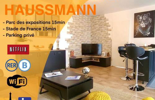 Cosy carré Haussmann, stade de franc, C D G, Paris - Foto 1