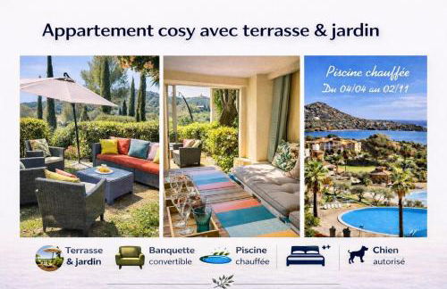 Appartement Premium Genius -vue Mer -Jardin Clôturé -Terrasse -Parking - Piscine Chauffée du 04 Avril au 01 Novembre- Saint Raphaël - Photo 1
