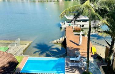 Vista dos sonhos na beira do mar de Angra com pier - Foto 52