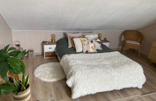 Duplex bohème et lumineux avec balcon, proche Lyon - Foto 9