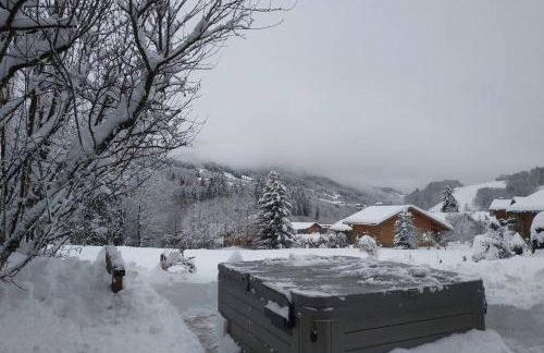 A4 km de Megève très joli studio avec jacuzzi ,vue sur les montagnes au calme - Foto 40