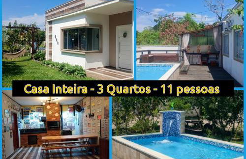 Casa Inteira - 3 Quartos - 11 Pessoas - Piscina infantil - 200m da praia - Foto 1