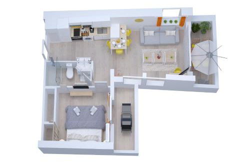 Soleil d'Été - Netflix & Wifi - Balcon - Climatisation - Parking Gratuit - check-in 24H24 - Emplacement Vélos - GoodMarning - Foto 35