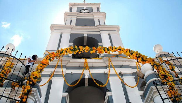 Fachada de uma igreja em Tarija