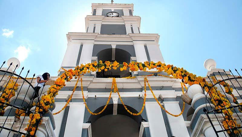 Front section of a church in Tarija