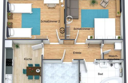 Dschungel Wohnung, geräumig, Netflix, Sonos, zentral - Photo 25