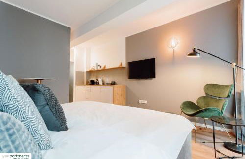 City-Studio im Innenhof mit Boxspring-Bett und Community-Raum - Foto 8
