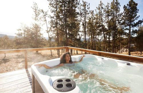 Modern A-frame w/ hot tub + view - Foto 25