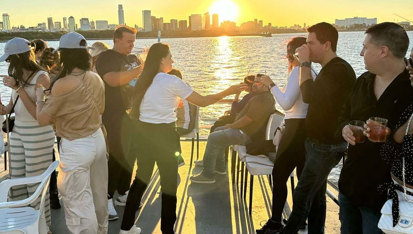 A relaxing sunset cruise