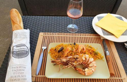 Studio Marmotte, quartier marais, terrasse en rez de jardin, matelas confort - Foto 12