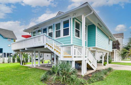 Colorful Beachside Oasis! Galveston Family Home - Foto 35