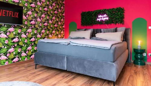 Pop Art Apartment - Balkon, Netflix, Nespresso, Zentral, Messe - Foto 3